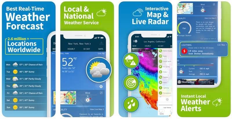 Weather Bug Väder-app