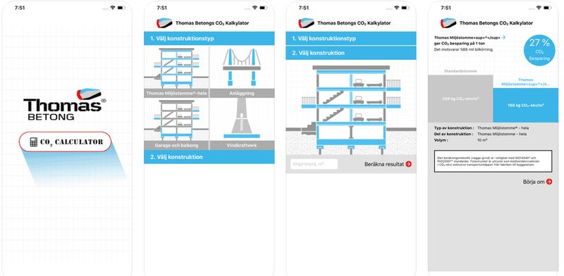 CO2 kalkylator för betong
